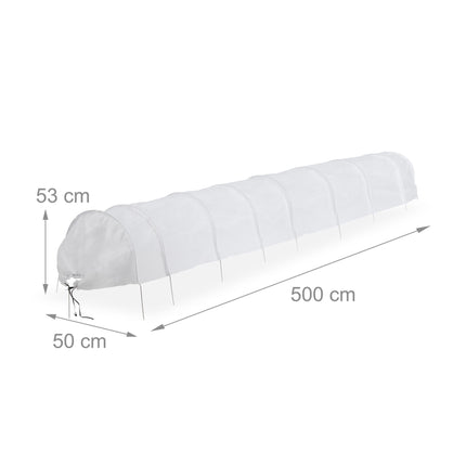 Planting tunnel made of fleece 5 m set of 2