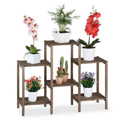 Plant shelf with 6-7 shelves