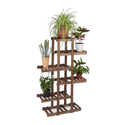 Plant shelf wood 5 shelves
