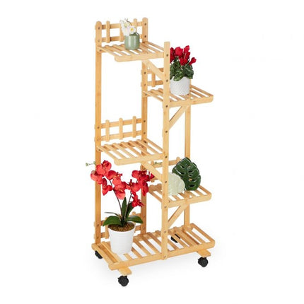 Plant stand in bamboo 5 shelves