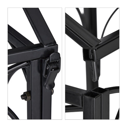Plant stand in metal with roof