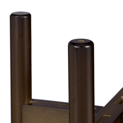 Plant stand set of 2 dark brown