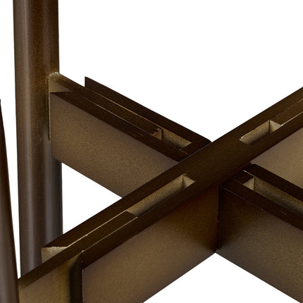 Plant stand set of 2 dark brown