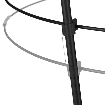 Plant support 76 cm black, set of 6