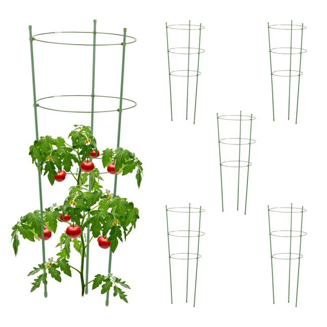 Plant supports 76 cm green, set of 6