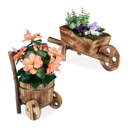Plant wheelbarrow set of 2