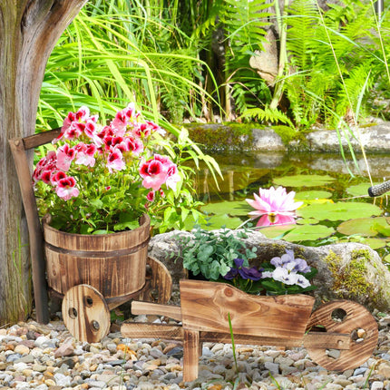 Plant wheelbarrow set of 2