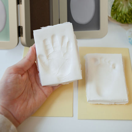 Plaster cast set for baby with photo frame