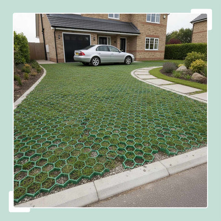 Plastic Lawn Grid for Driveways and Paths, 50x50 cm