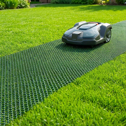 Plastic Lawn Grid for Stabilizing and Protecting Lawns
