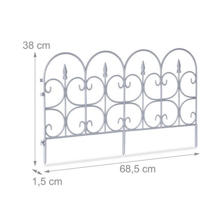 Plastic bed canopy - set of 6