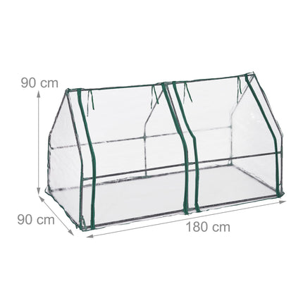Plastic greenhouse PVC with 2 doors