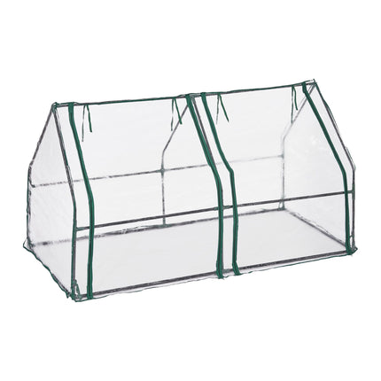 Plastic greenhouse PVC with 2 doors