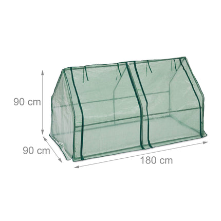 Plastic greenhouse with 2 doors