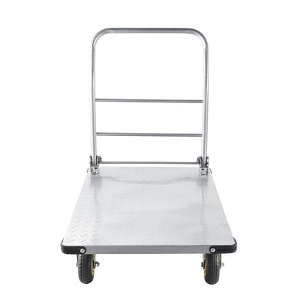 Platform Truck 2000 lb, Foldable Steel, Swivel Wheels