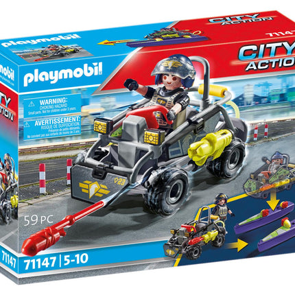Playmobil City Action Tactical Unit - Mulit-Terrain Quad 71147