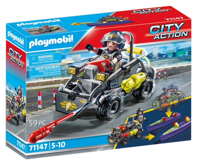 Playmobil City Action Tactical Unit - Mulit-Terrain Quad 71147