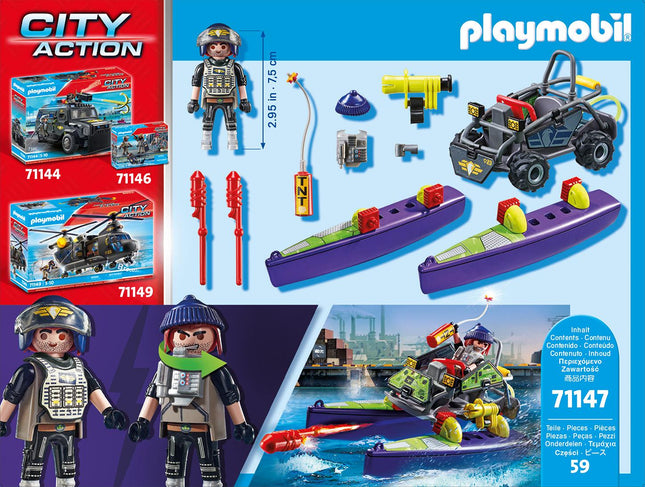 Playmobil City Action Tactical Unit - Mulit-Terrain Quad 71147