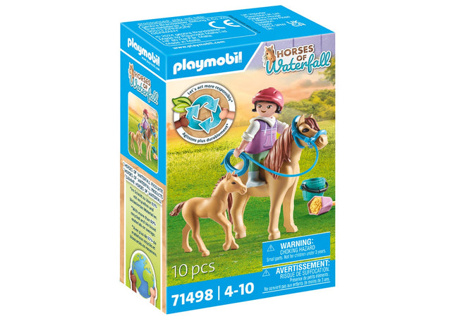 Playmobil Horses Of Waterfall Child With Pony And Foal  71498