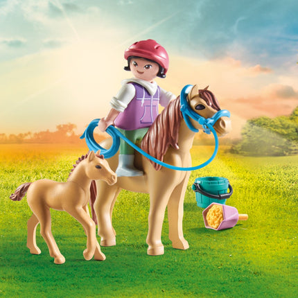 Playmobil Horses Of Waterfall Child With Pony And Foal  71498