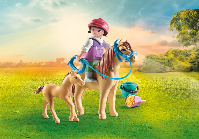 Playmobil Horses Of Waterfall Child With Pony And Foal  71498