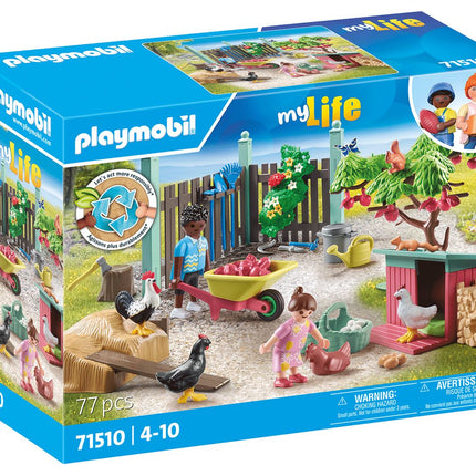 Playmobil My Life Little Chicken Farm In The Tiny House Garden 71510
