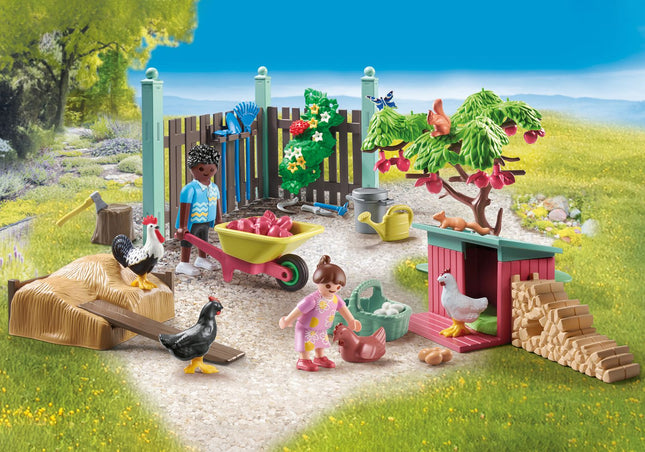 Playmobil My Life Little Chicken Farm In The Tiny House Garden 71510