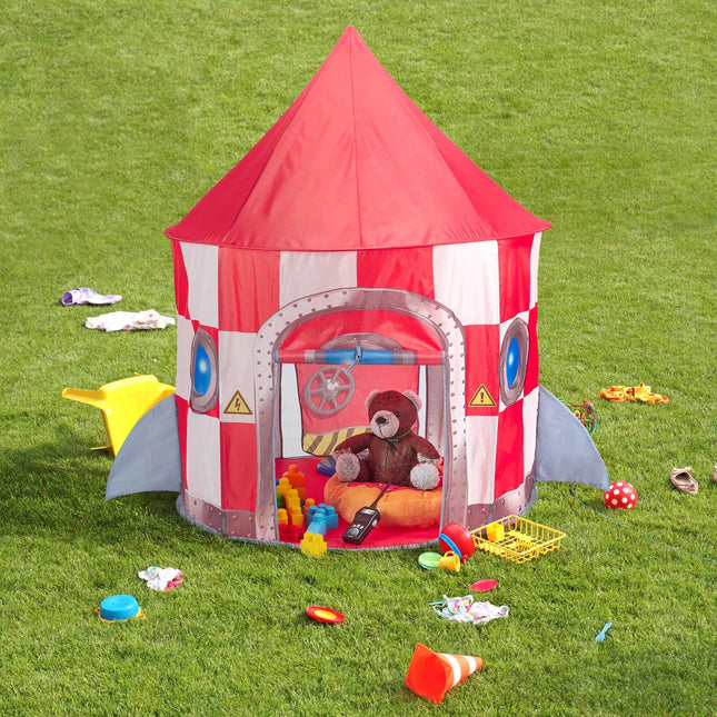 Play tent with rocket shape