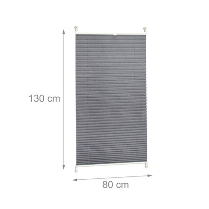 Pleated blind gray without drilling