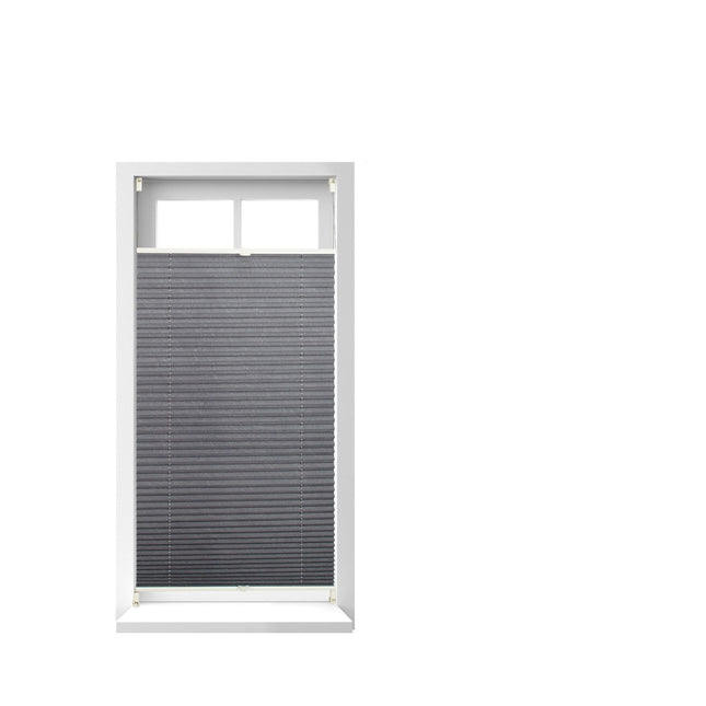 Pleated blind gray without drilling