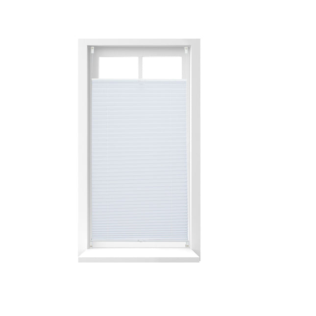 Pleated blind white without drilling