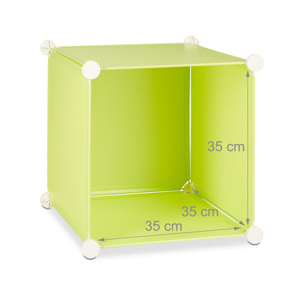 Plug-in system for children's shelf