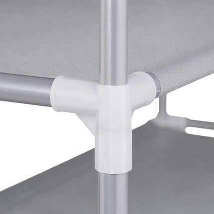 Plug-in system for shoe racks 4 levels