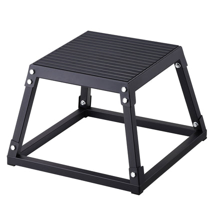 Plyometric Jump Box, 12 Inch Steel, Anti-Slip 500 Lb