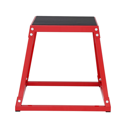 Plyometric Jump Box, 18-Inch Steel Anti-Slip, 500 lb