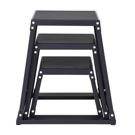 Plyometric Jump Boxes Set, 12 18 24 Inch, Anti-Slip