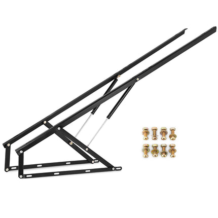 Pneumatic Bed Lift Mechanism Kit, 152 cm, Black, 120 kg
