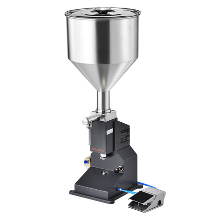 Pneumatic Liquid Filling Machine, 5–50 ml, Foot Pedal