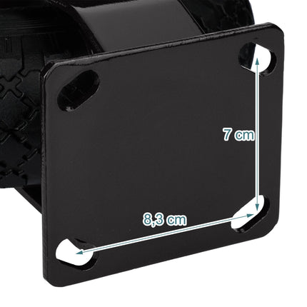 Pneumatic Load Roller with Steel Mounting Plate