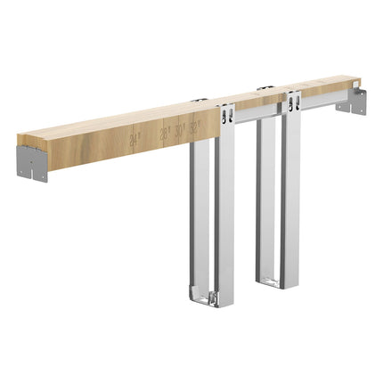 Pocket Door Frame Kit, 24-36 in x 80 in, Soft Close