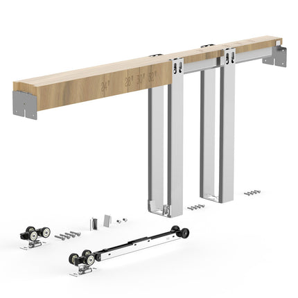 Pocket Door Frame Kit, 24-36 in x 80 in, Soft Close