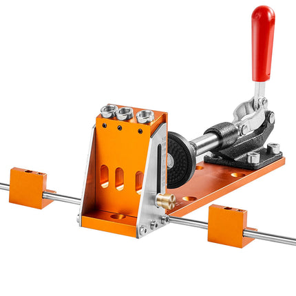 Pocket Hole Jig Kit, 34-Piece Adjustable with C-Clamp