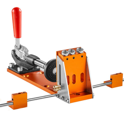 Pocket Hole Jig Kit, 34-Piece Adjustable with C-Clamp