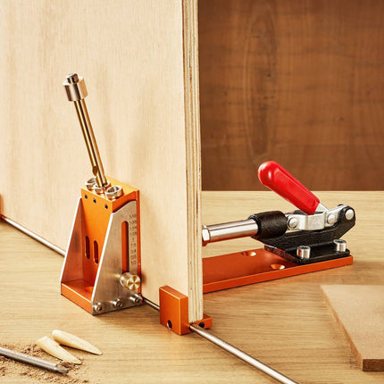 Pocket Hole Jig Kit, 34-Piece Adjustable with C-Clamp
