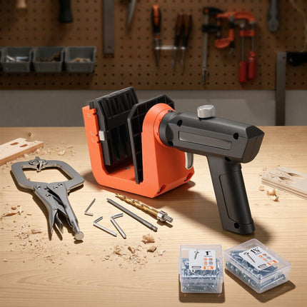 Pocket Hole Jig Kit, Adjustable 1/2–1-1/2 In, 260 Screws