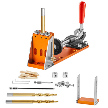 Pocket Hole Jig Kit, Adjustable Depth 1/2–1-1/2 in, 30-Piece