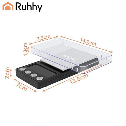 Pocket Scale Unit 500 x 0.01 g, Black Version