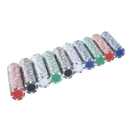 500-piece poker set with aluminum case and dice