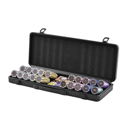 Poker Chip Set, 500 Pieces, 14g Clay Chips, Case