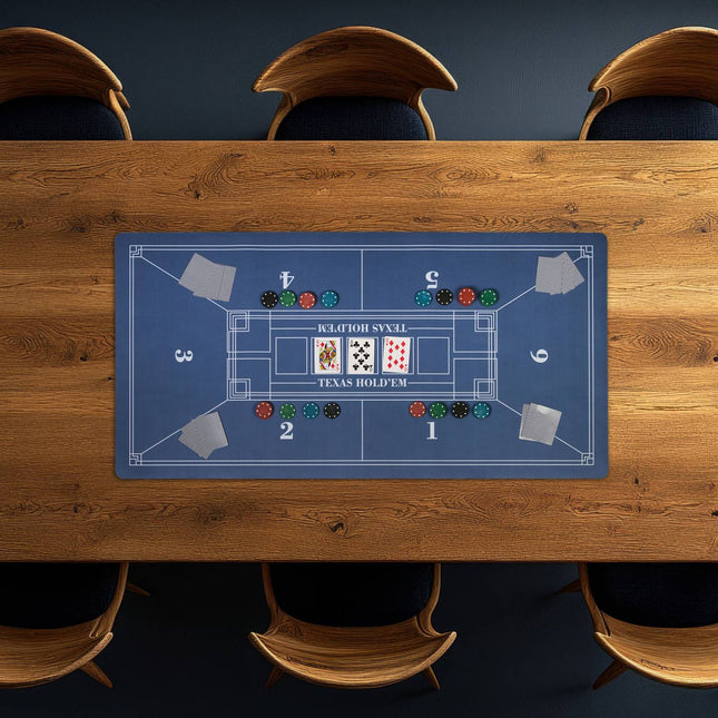 Poker Table Mat, 120x60 cm, Non-Slip, Waterproof